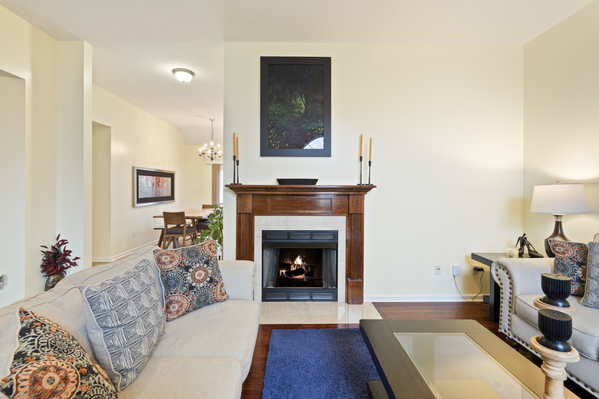 5037 Summit Drive Greenbrier, TN 37073 - Photo 12 of 53 a living room with furniture and a fireplace