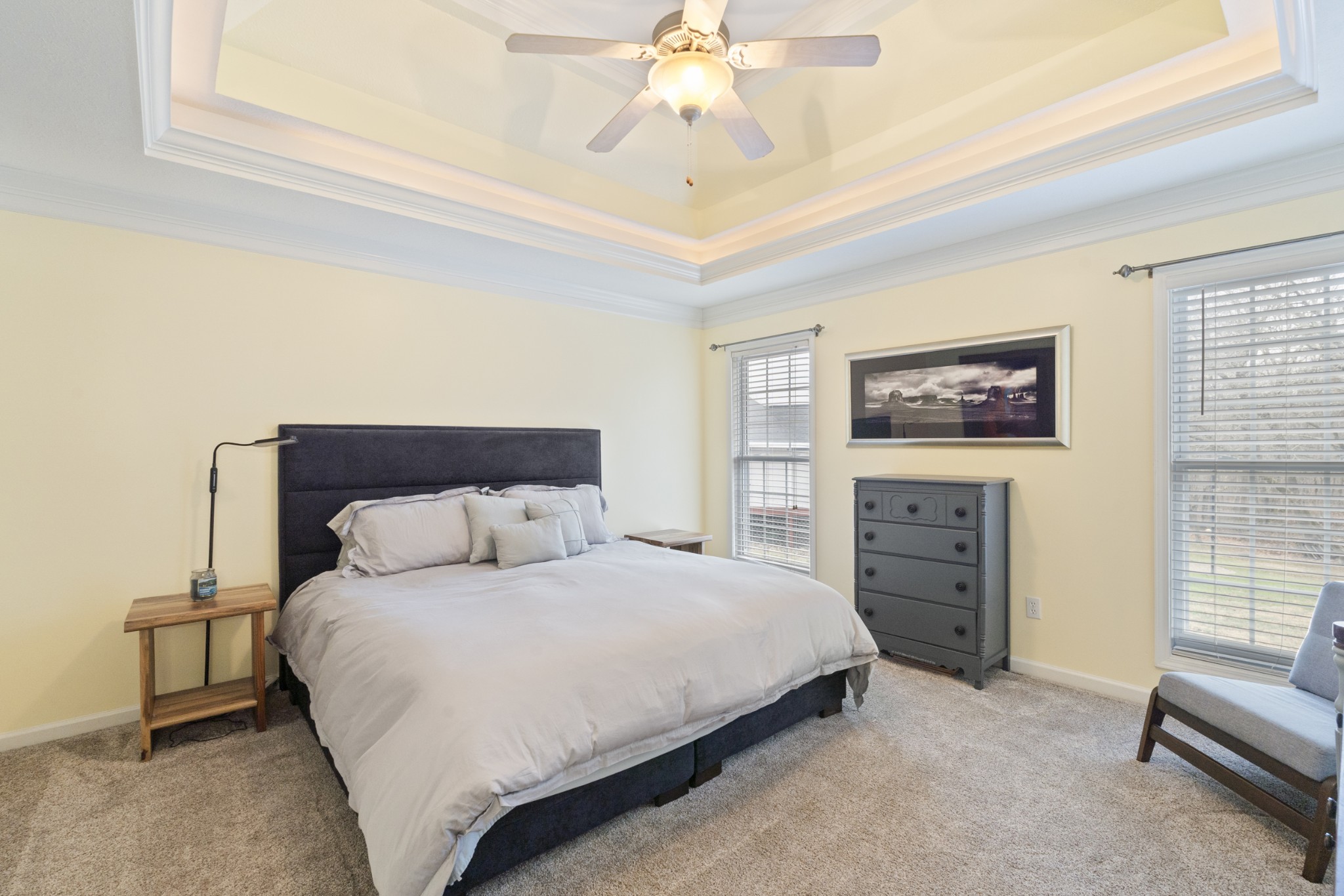 5037 Summit Drive Greenbrier, TN 37073 - Photo 32 of 53 a bedroom with a bed and a chandelier