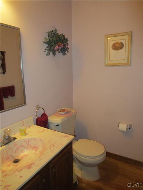 851 Bangor Road Nazareth, PA 18064 - Photo 19 of 49 a bathroom with a toilet sink and vanity