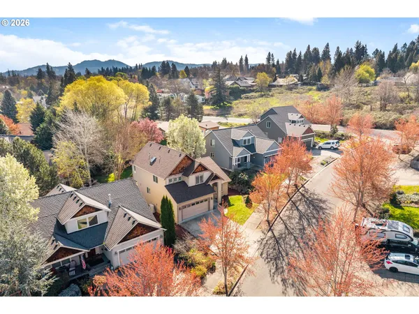 a aerial view of residential houses with outdoor space
