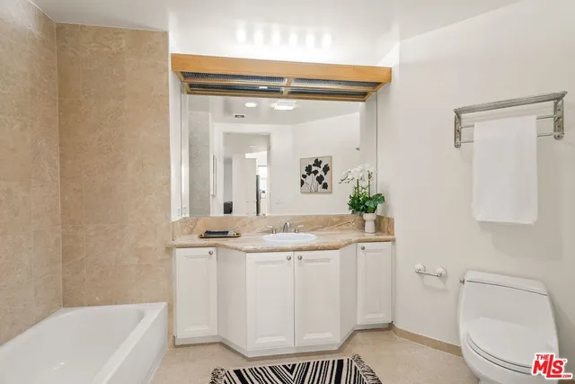 a bathroom with a sink a toilet and a bathtub