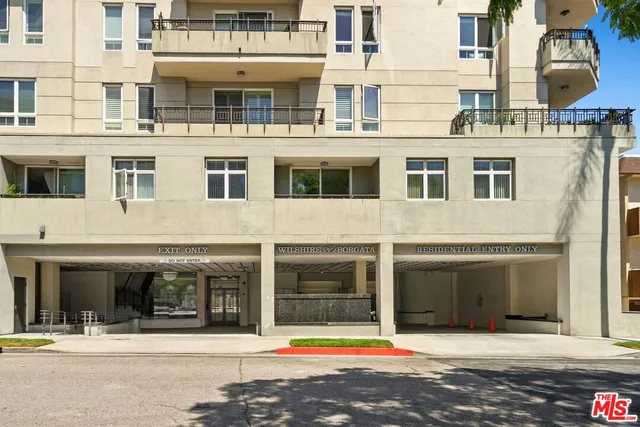 a view of a building with many windows