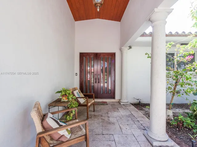 a front view of a house