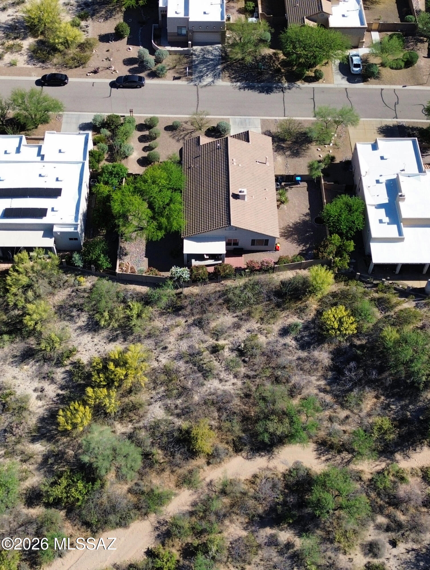 10835 South Heart Break Ridge Place Vail, AZ 85641 - Photo 45 of 49 an aerial view of residential houses with outdoor space
