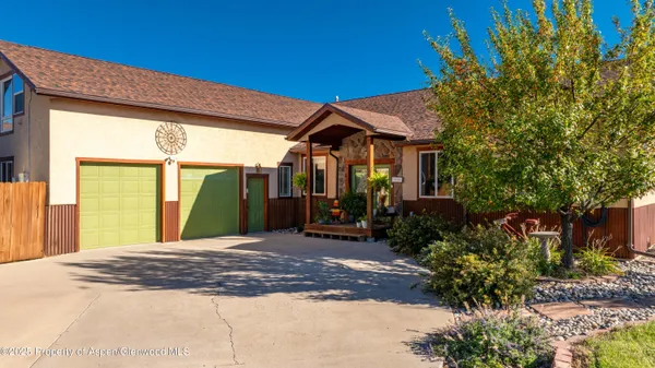 a view of a house with a patio