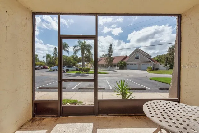 a view of balcony with couch