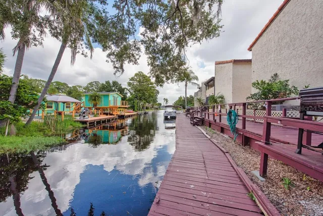 a view of a building with a yard