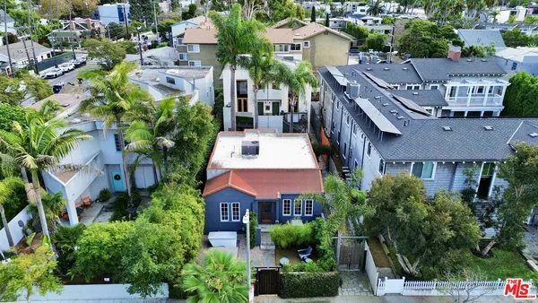 an aerial view of multiple houses