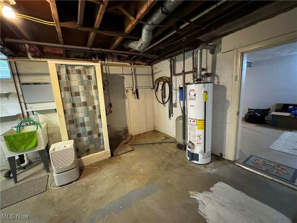3115 Echo Hills Road Akron, OH 44333 - Photo 26 of 33 Basement with water heater, sower, laundry tub.