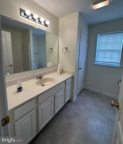 a bathroom with a tub