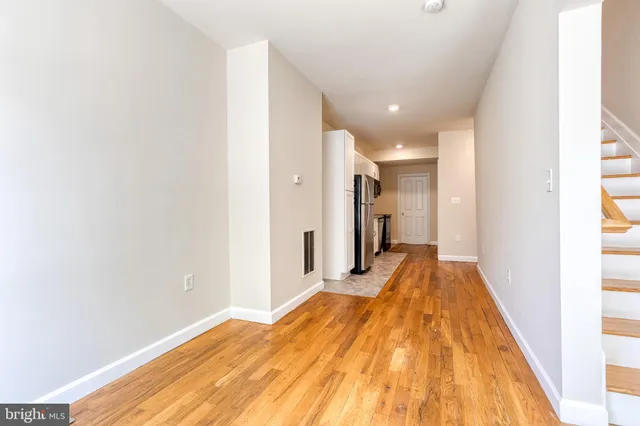 a view of a bathroom with a bathtub
