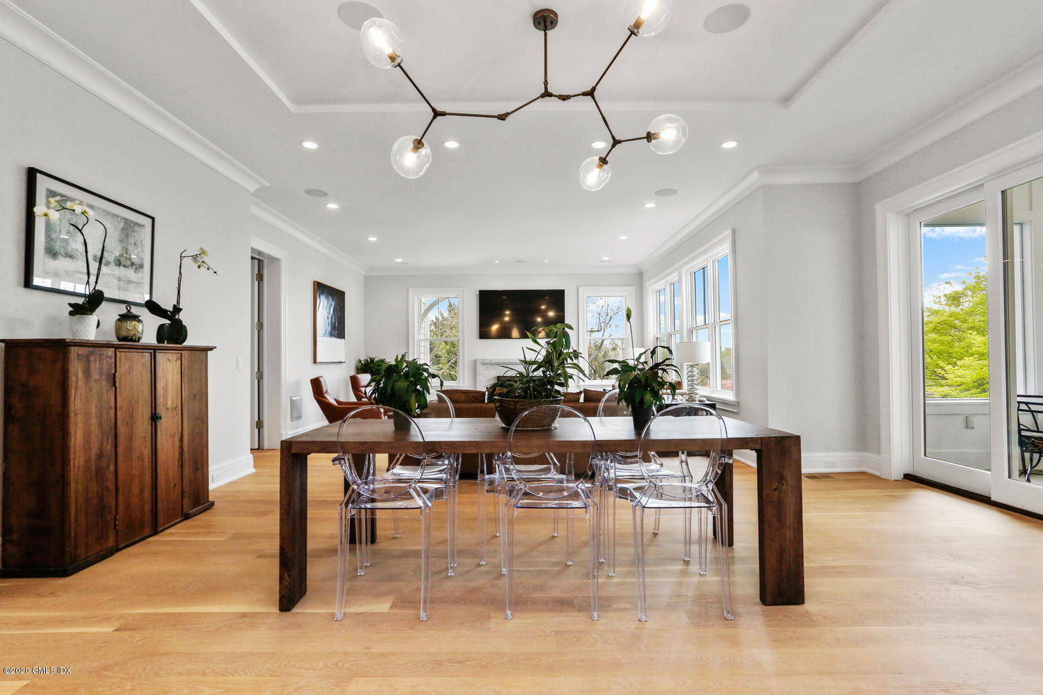 6 Perkley Lane Riverside, CT 06878 - Photo 12 of 52 a view of a dining room with furniture window and wooden floor