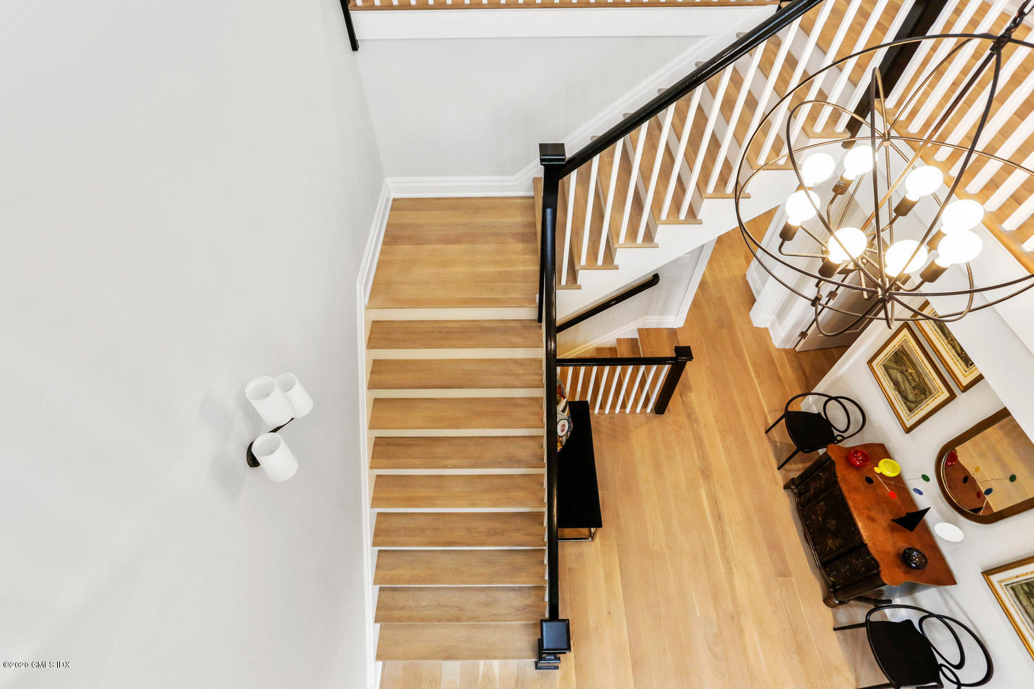 6 Perkley Lane Riverside, CT 06878 - Photo 22 of 52 a view of stairs with wooden floor