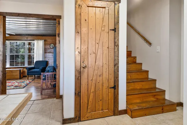 a view of outdoor space with seating area