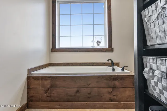 a view of a yard with trees