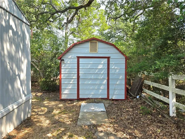 a view of yard from deck