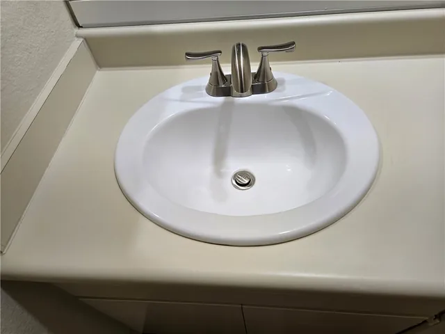 a close view of sink