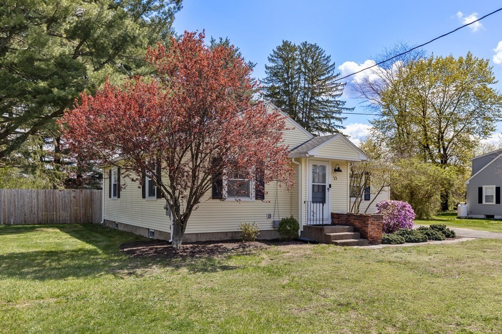 53 Wilson Street Ludlow, MA 01056 - Photo 4 of 26 a front view of house with yard and trees