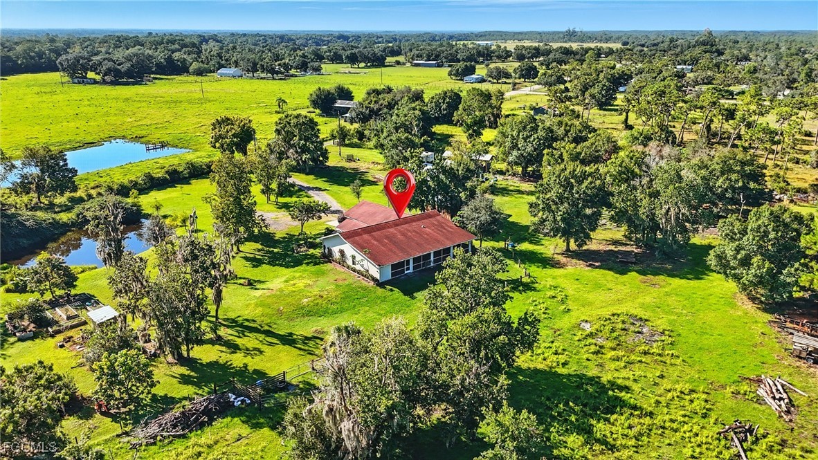 2373 Summerall Road LaBelle, FL 33935 - Photo 36 of 47 an aerial view of a houses with a yard