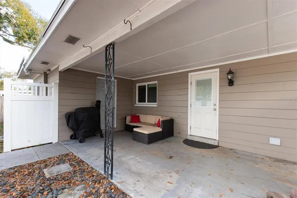 a house view with a couch