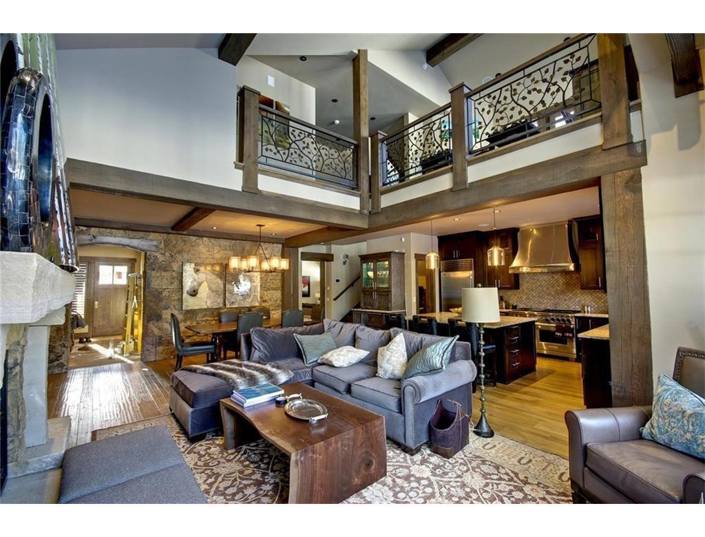55 Brooks Snider Road Breckenridge, CO 80424 - Photo 7 of 35 a living room with furniture and a chandelier