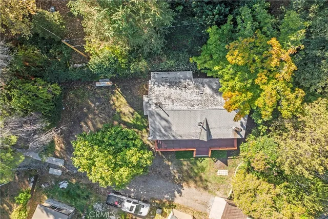 a view of a city with mountains in the background
