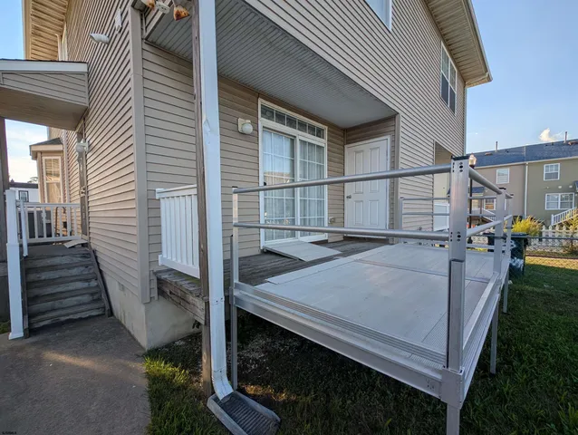a view of city from a balcony