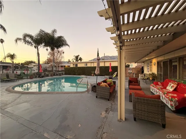 a view of a couches in a patio