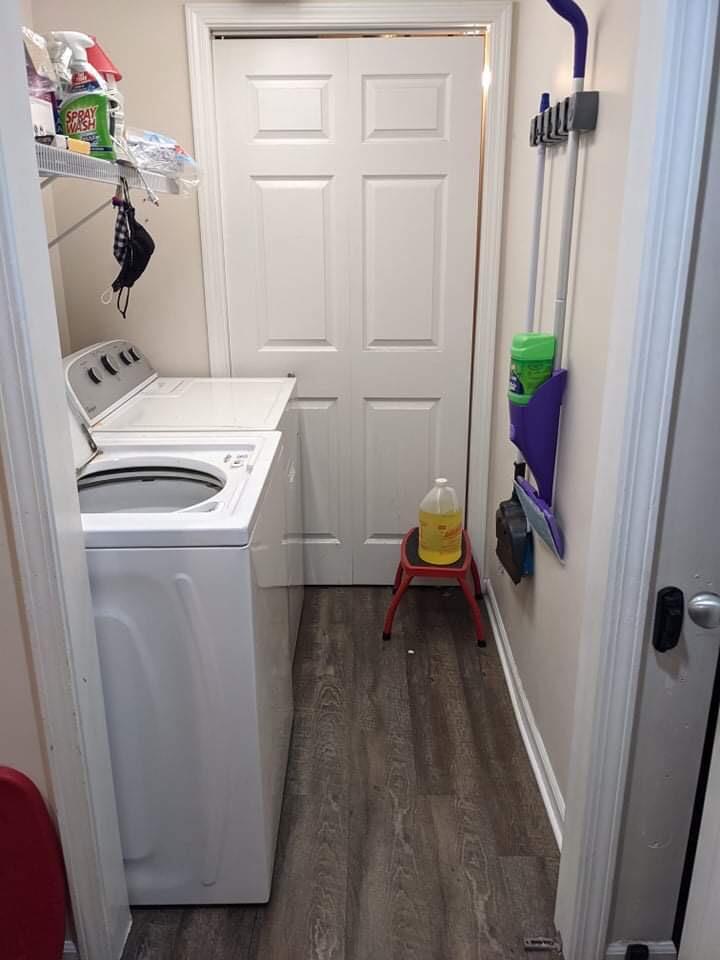 369 South Boo Road, Unit B Burns Harbor, IN 46304 - Photo 9 of 23 a utility room with dryer and washer