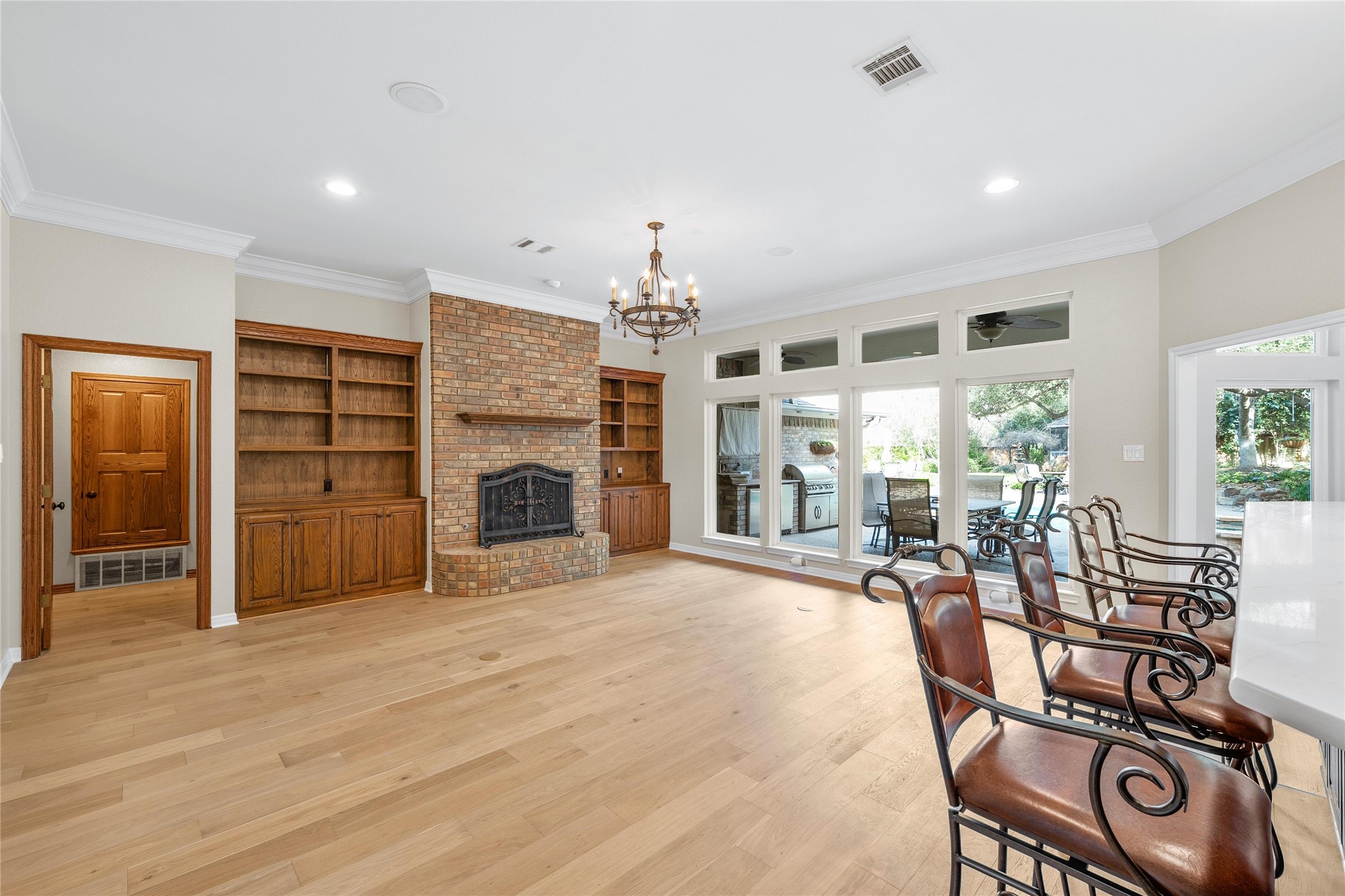 3740 Chimney Ridge Drive Waco, TX 76708 - Photo 7 of 36 Family Room - with open area to the kitchen
