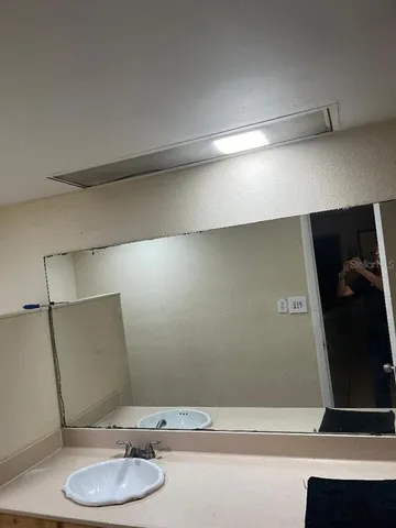 a bathroom with a sink