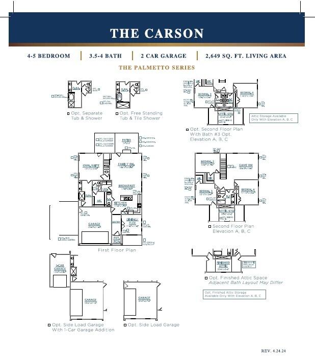 789 Maynard Lane Summerville, SC 29486 - Photo 45 of 45 Carson Floor Plan