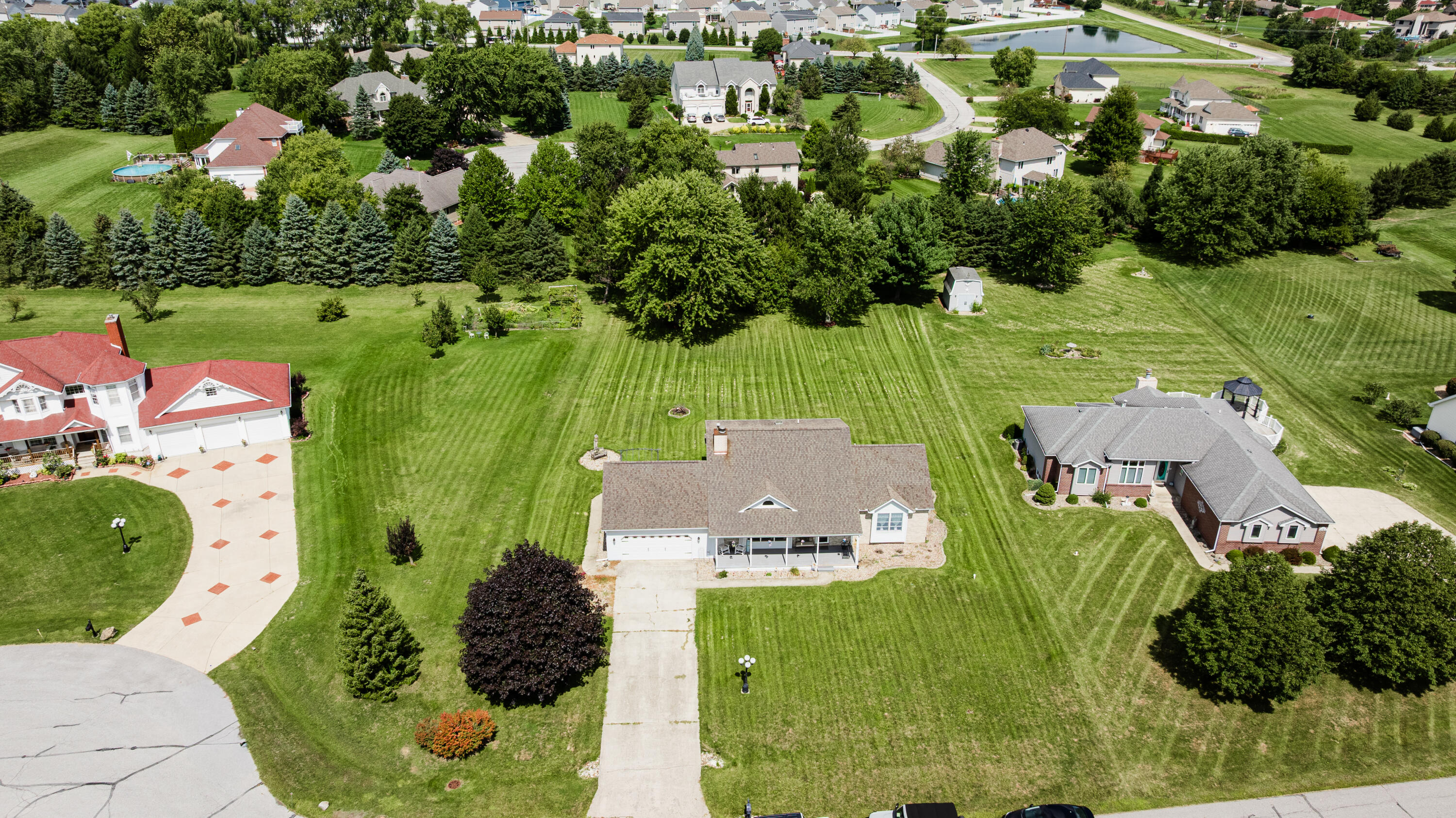 1790 West 134th Court Crown Point, IN 46307 - Photo 53 of 53 an aerial view of a residential houses with outdoor space and street view