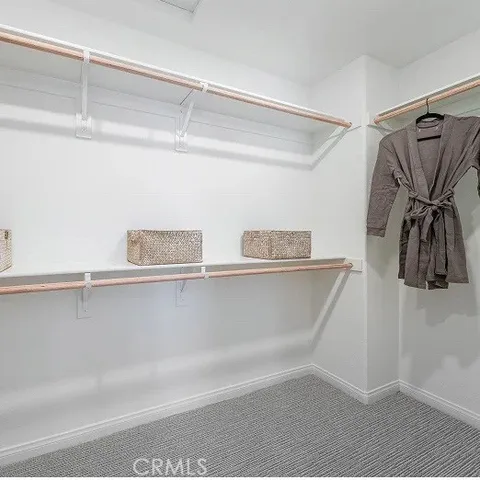 a close view of closet