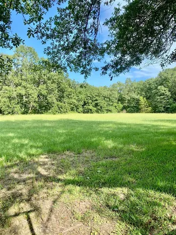 a big yard with lots of green space and deers