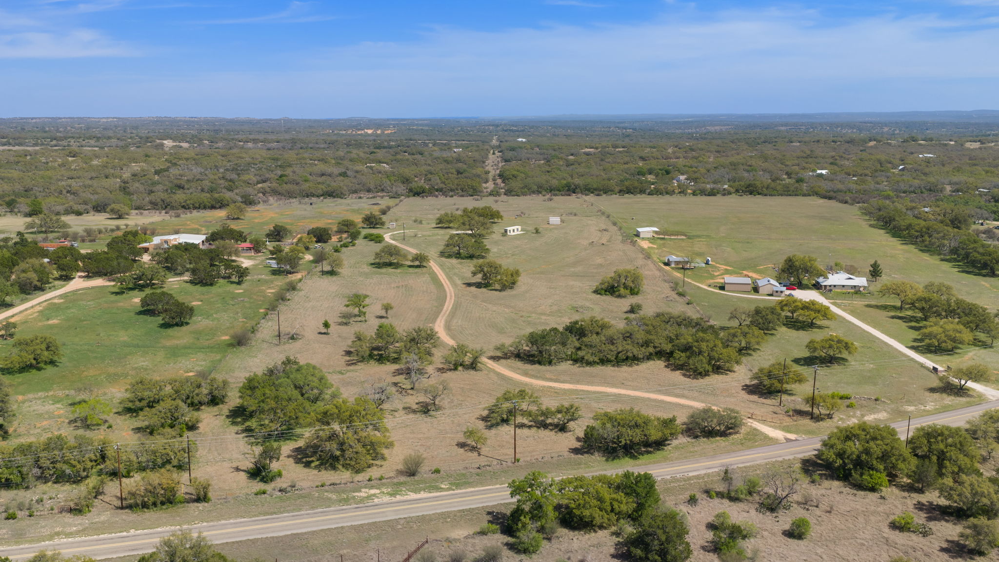 2502 Ranch Road 1323 Johnson City, TX 78636 - Photo 16 of 40 an aerial view of mountain with yard
