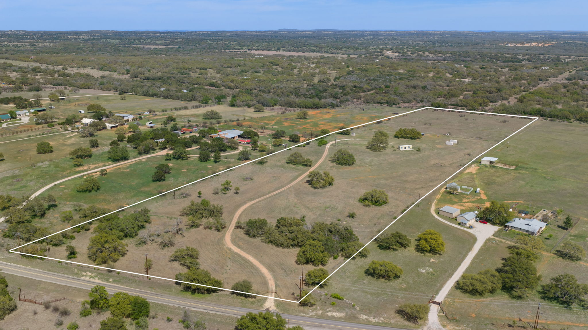 2502 Ranch Road 1323 Johnson City, TX 78636 - Photo 8 of 40 an aerial view of a house