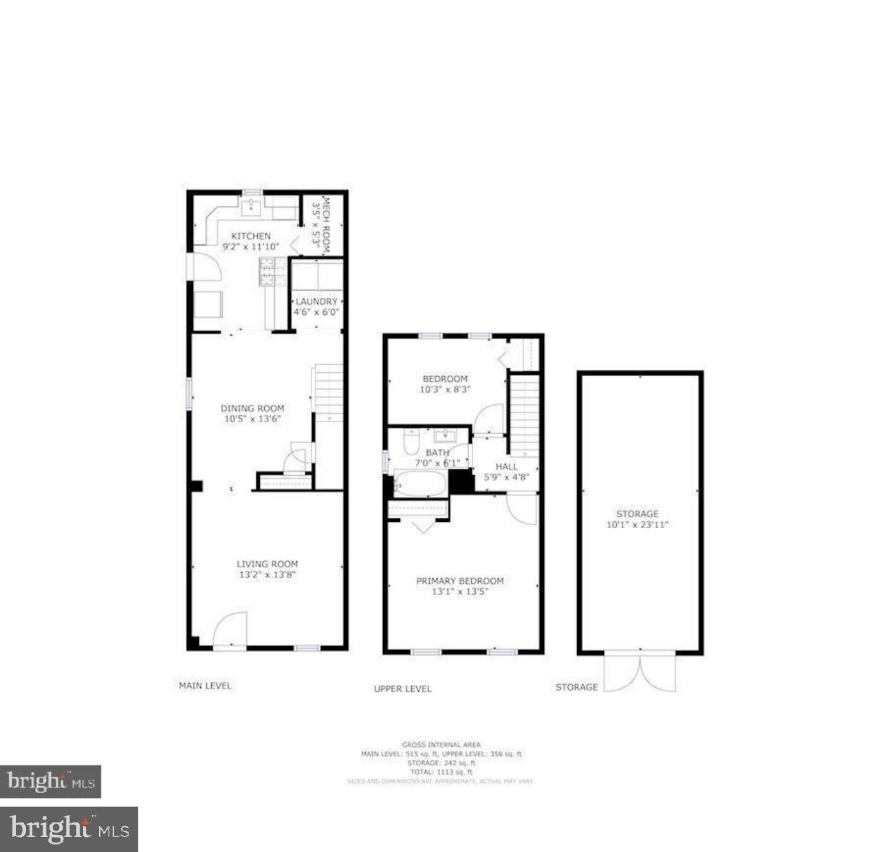 1238 U Street Southeast Washington, DC 20020 - Photo 12 of 12 Charming two-story floor plan layout.