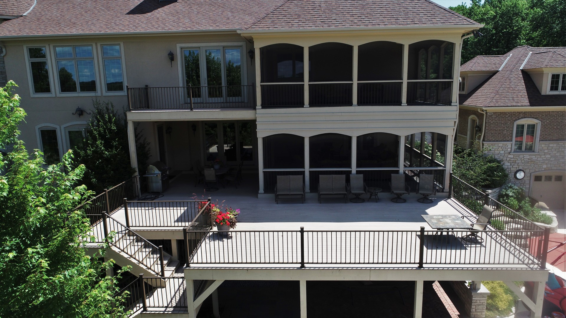 419 North Valley Hill Road Bull Valley, IL 60098 - Photo 6 of 16 a view of house with a large window and potted plants