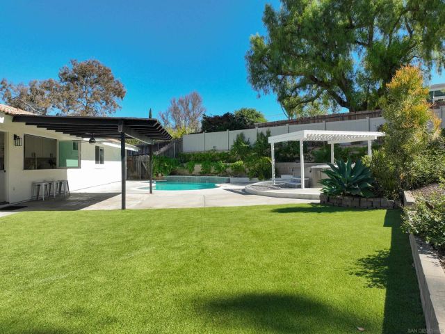 a view of swimming pool with outdoor space