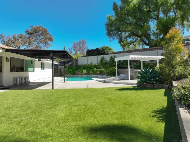 a view of swimming pool with outdoor space