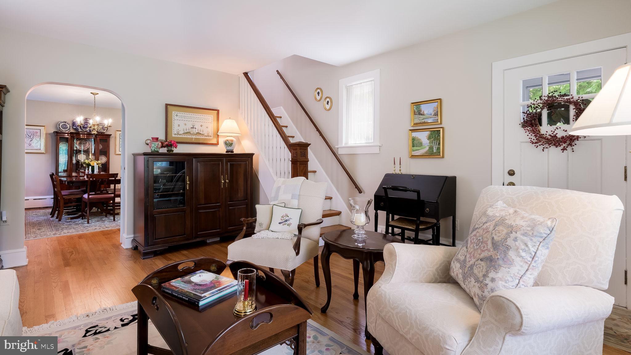 113 Iron Hill Road Doylestown, PA 18901 - Photo 30 of 47 Living Room with view of Original Staircase