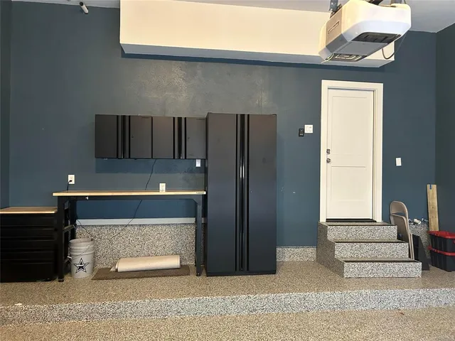 a view of a room with racks