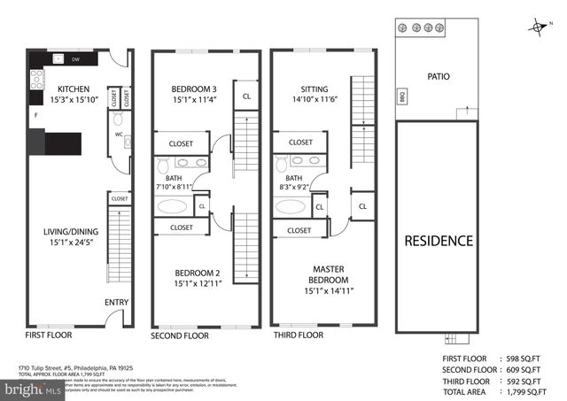 $620,000 | 1710 Tulip Street, Unit 5, Philadelphia, PA 19125