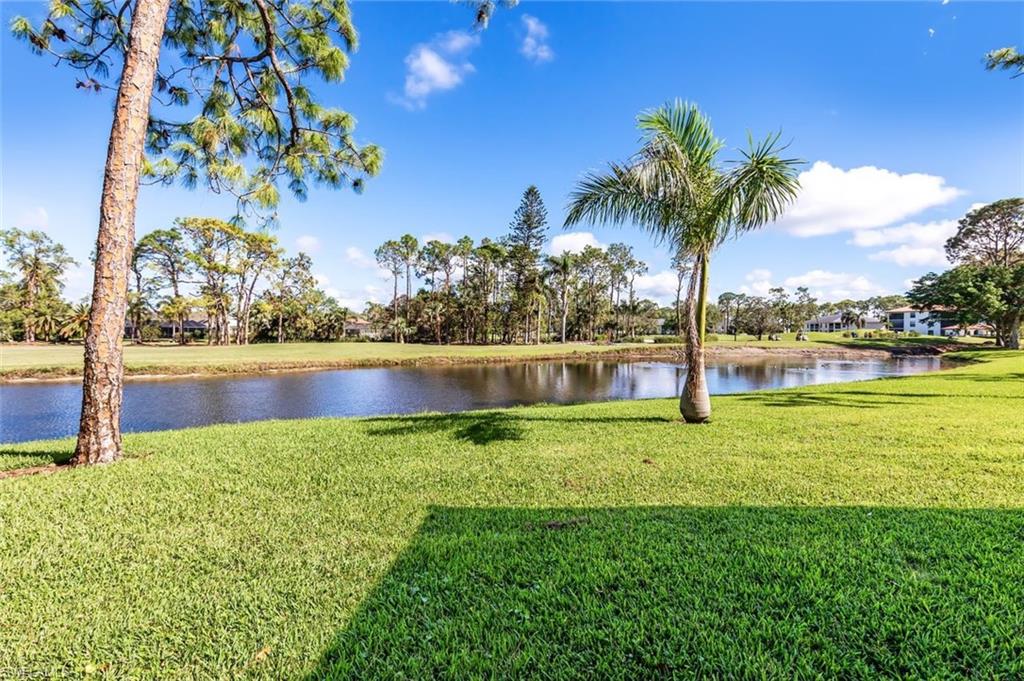 555 Augusta Boulevard, Unit 36 Naples, FL 34113 - Photo 23 of 25 a view of yard with swimming pool and green space