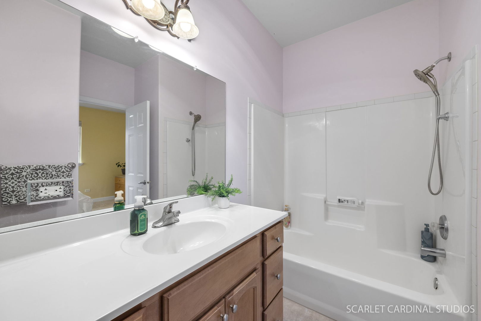 716 Cornwall Circle Sugar Grove, IL 60554 - Photo 16 of 29 a bathroom with a granite countertop sink and a mirror