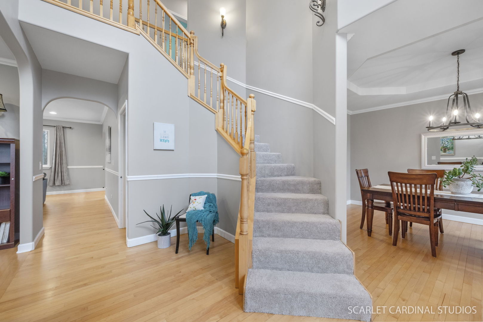 716 Cornwall Circle Sugar Grove, IL 60554 - Photo 2 of 29 a view of entryway and hall with wooden floor