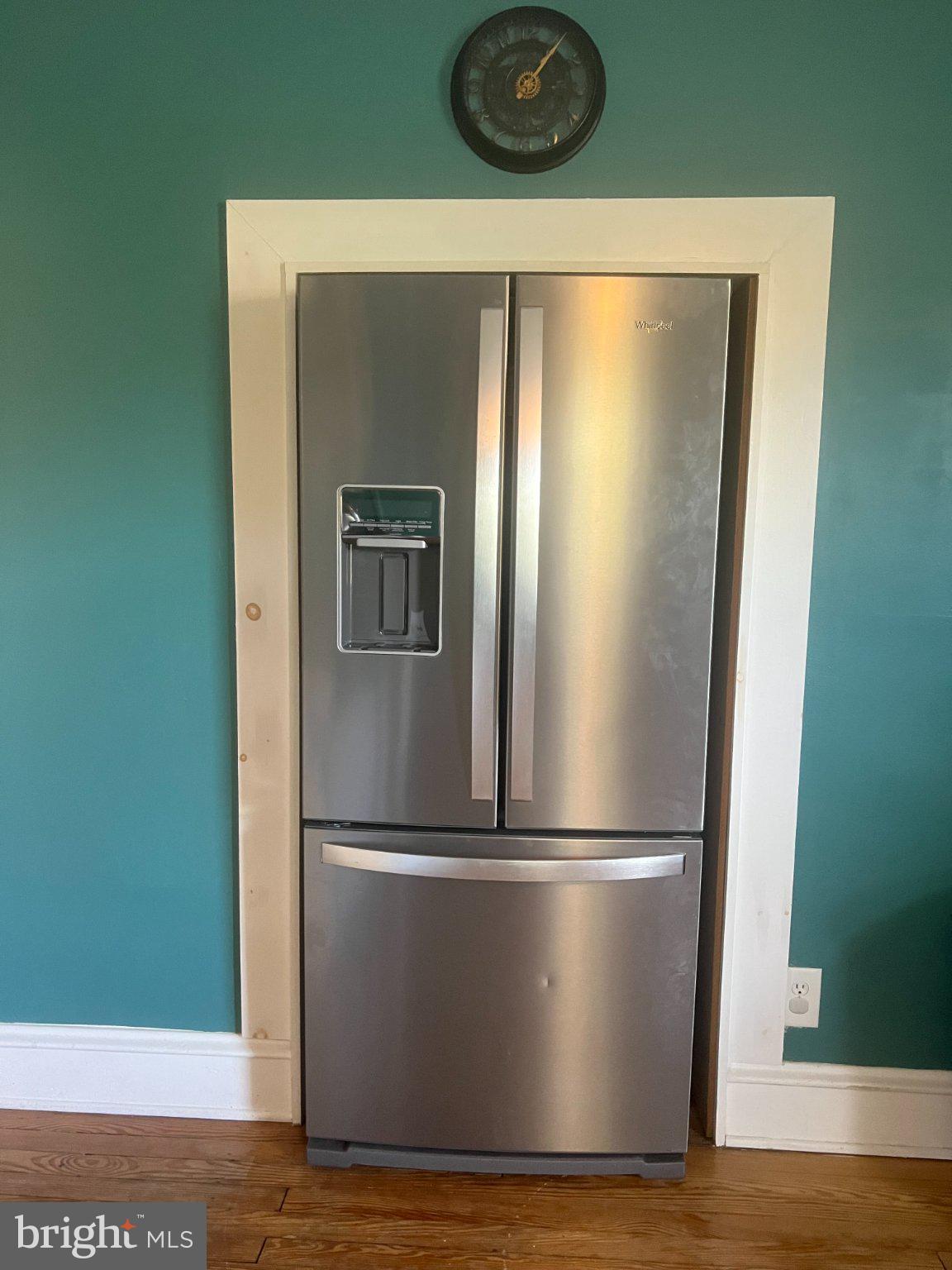 1669 Old Schuylkill Road, Unit 1675 Spring City, PA 19475 - Photo 8 of 13 Sleek stainless steel fridge in teal.