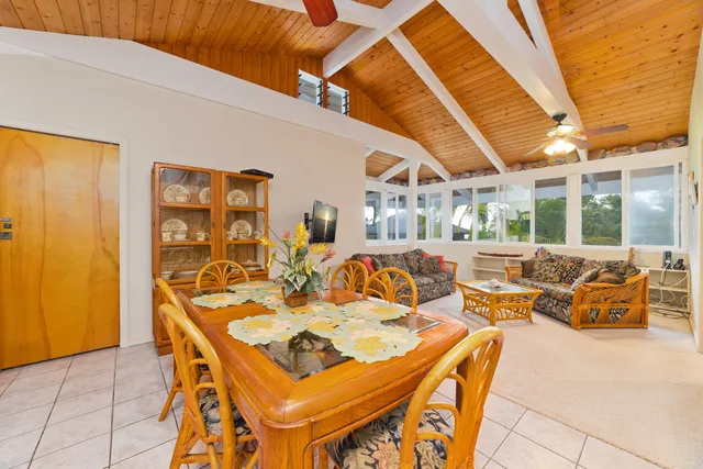 a view of an outdoor space with furniture