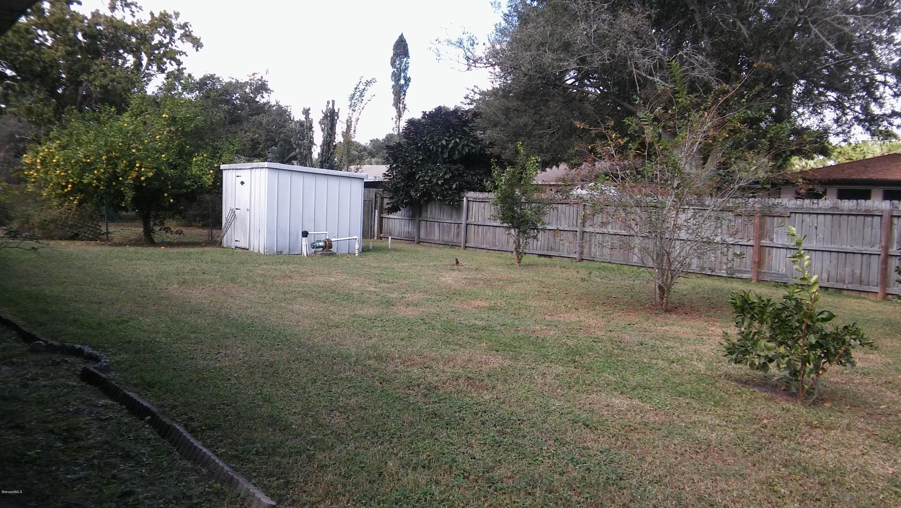 4120 Delespine Road Cocoa, FL 32927 - Photo 15 of 15 Back Yard and Fruit Trees